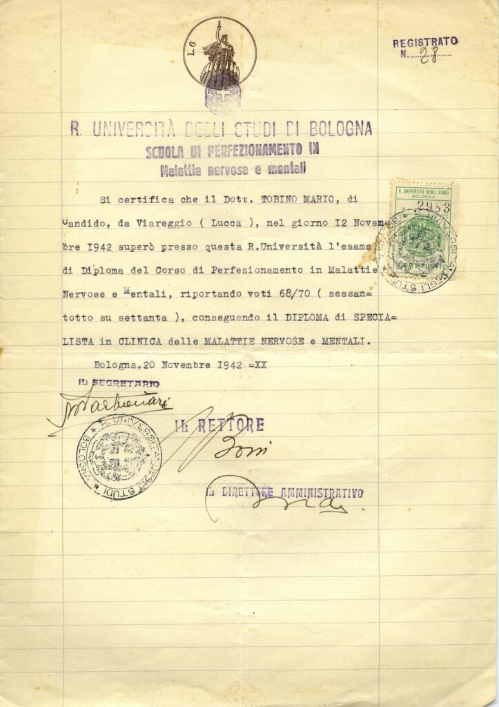 Specializzazione Tobino